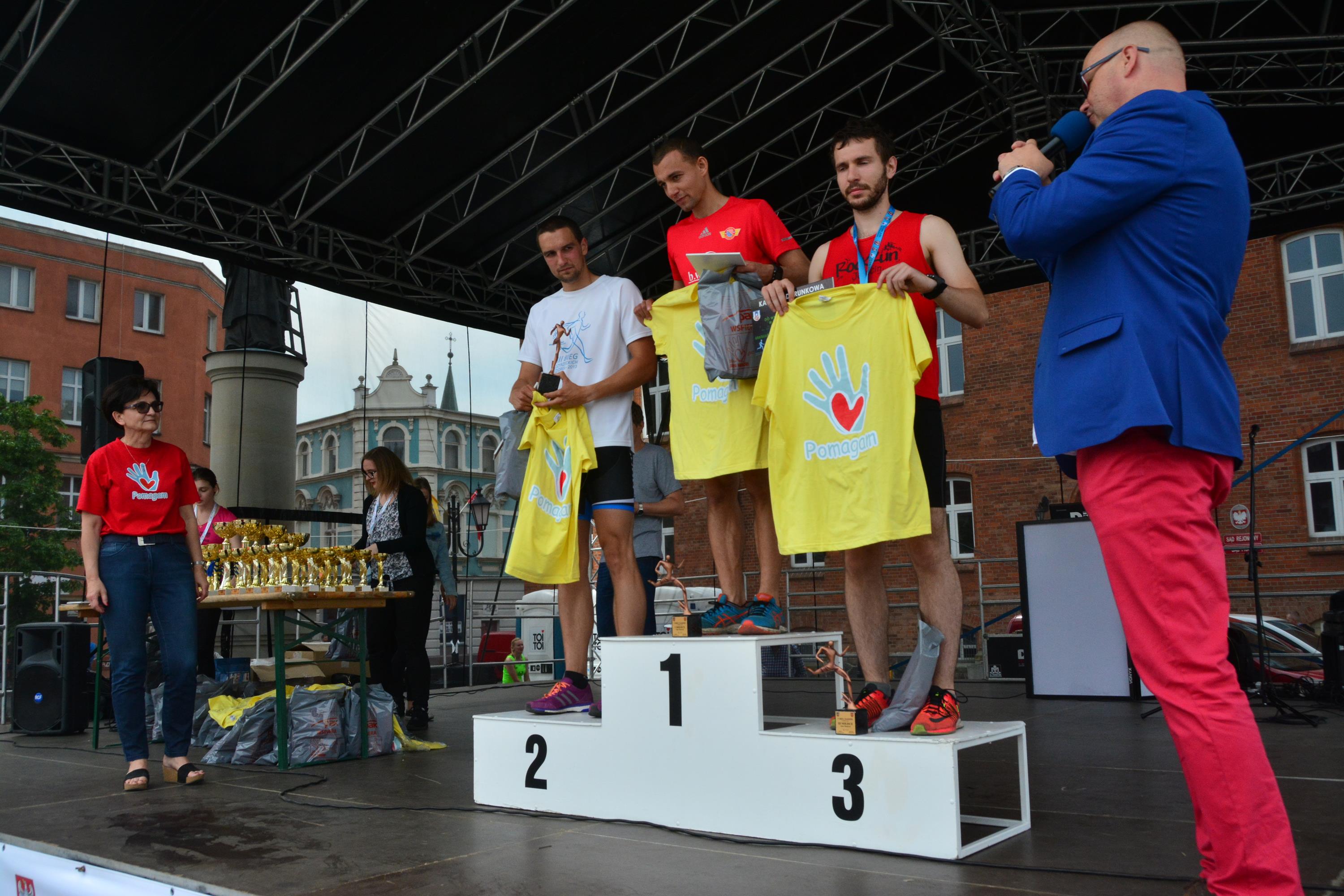 Najlepsi zawodnicy w kategorii Open mężczyzn - Adam Konieczny (1), Krzysztof Szymanowski (2) i Dawid Jagła (3)